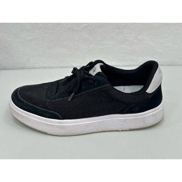 Kizik Sneaker Shoes Low Top Lace Up Canvas Suede Leather Black Mens 6.5 Womens 8 main image 6